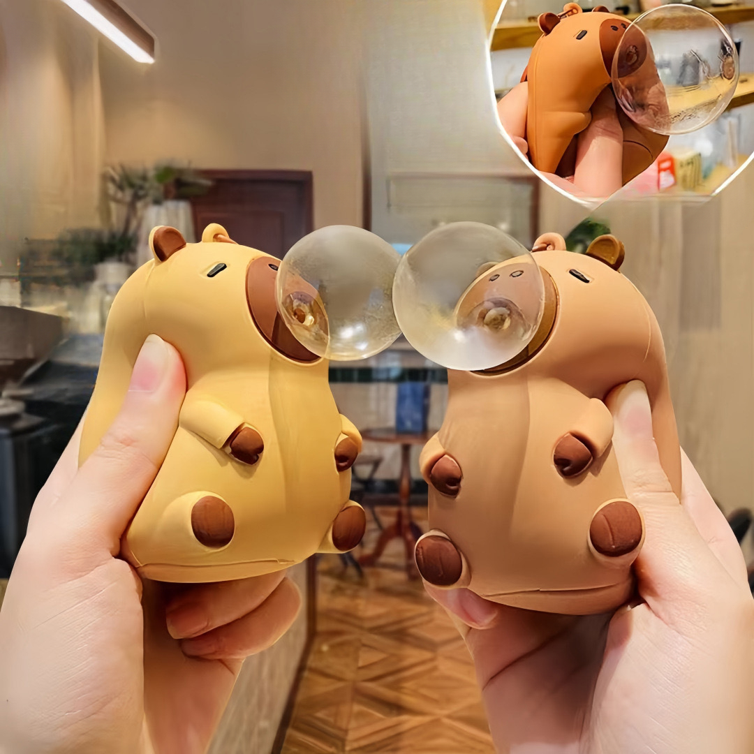 2pic Ladies' stress-relieving toy bubble-blowing pendant keychain