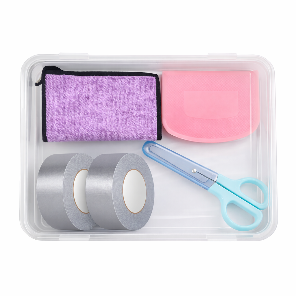 Powerful, seamless window-sealing tape set that keeps out wind and rain while providing warmth