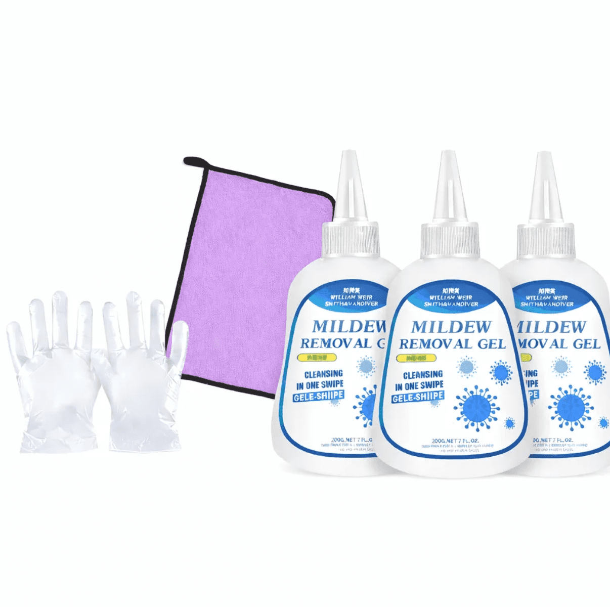 Suitable for Solution3/ 4：Washing Machine and Refrigerator Gasket, Glass Sealant, Wall Mold and Stain Remover Combo Set