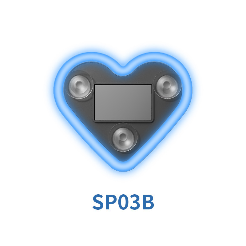 2pic: Solar-powered neon LED triangle-shaped window lights for cars, creating a loving and cozy atmosphere inside the vehicle.