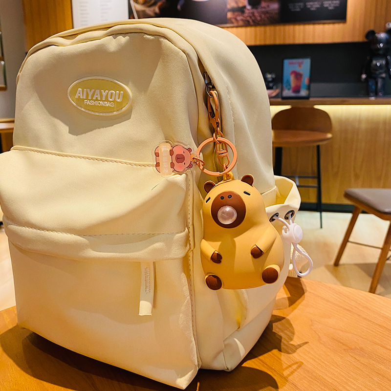 2pic Ladies' stress-relieving toy bubble-blowing pendant keychain