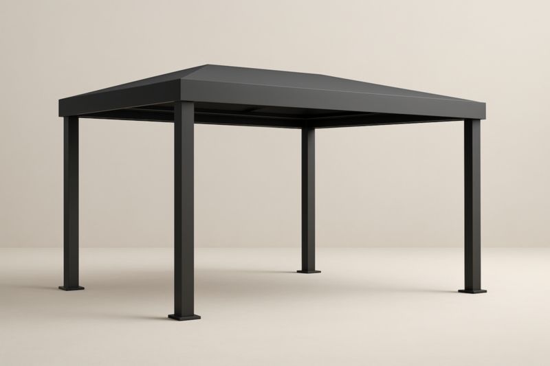 Gazebo en Aluminium Gris 300x300 cm(L×l)