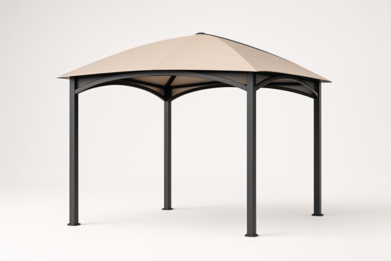 Tonnelle de Jardin en Aluminium et Polyester Beige 3x3x2.6m(L×l×H)