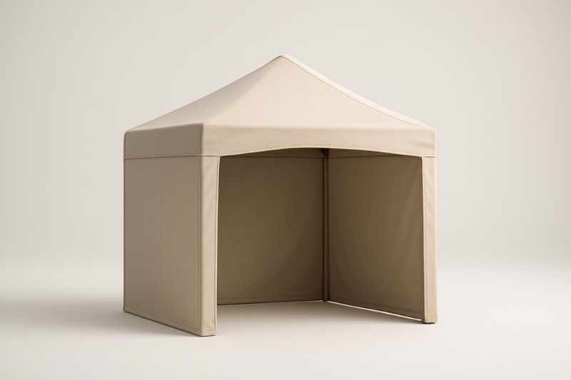 Tente de jardin en polyester beige H250 cm