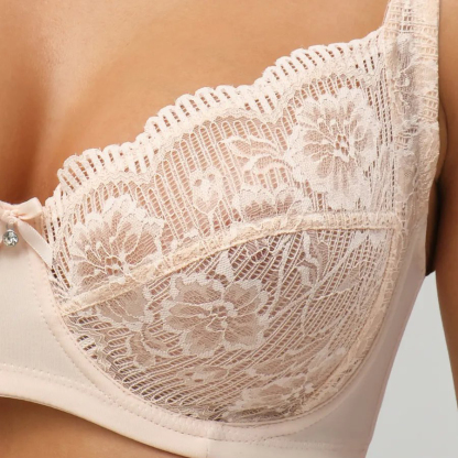 💖Triumph® 4 db-os csomag ✨ Új merevítő nélküli csipkemelltartók, plus size méretekben [75A-110H]