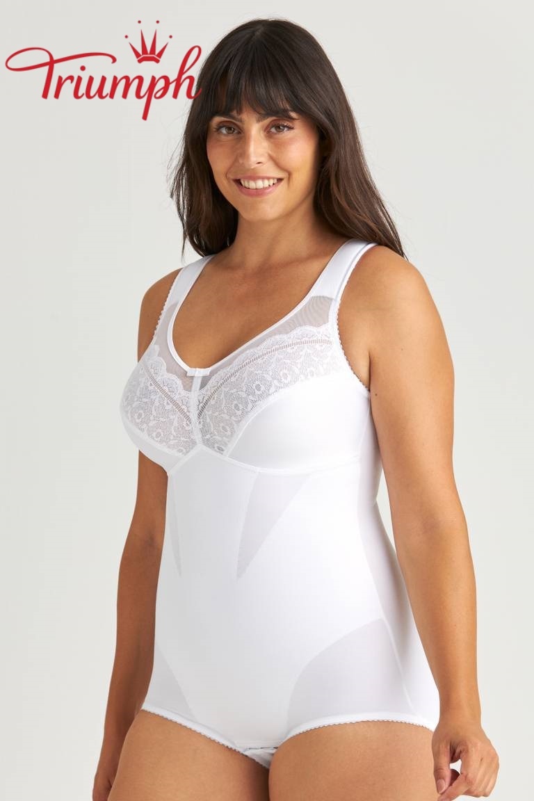 Triumph 🎉 (4-dielna sada) Sexy, zoštíhľujúca a pohodlná čipkovaná body podprsenka