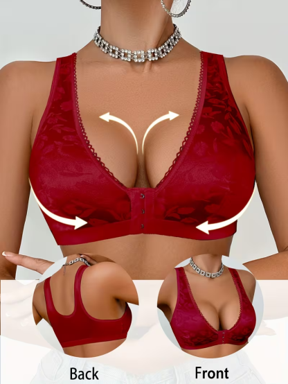 Triumph® 4 részes 💝 70% kedvezmény 💝 Kényelmes plus size melltartó elöl hasítékkal [65A-120H]