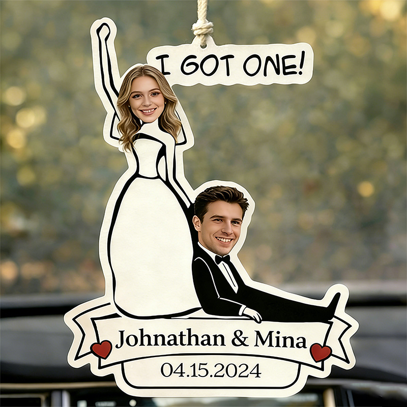 Personalized Capture Your Boyfriend Car Freshener Custom Photo Romantic Gift Scented Decor for Partners