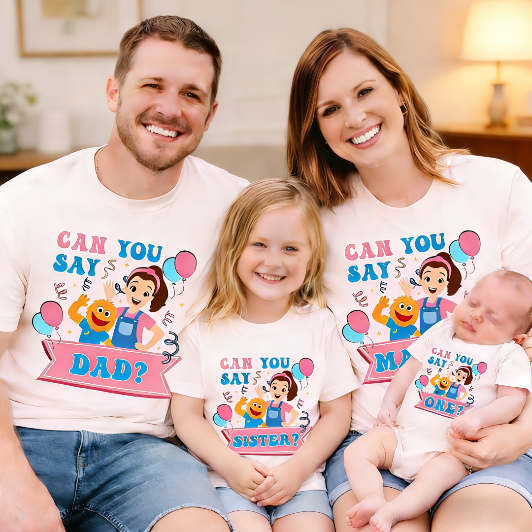 Personalized Can You Say Custom Family Matching Birthday Shirt Ms Rachel Birthday Party Girl Tee Rachel First Birthday T-Shirt Rachel Tee