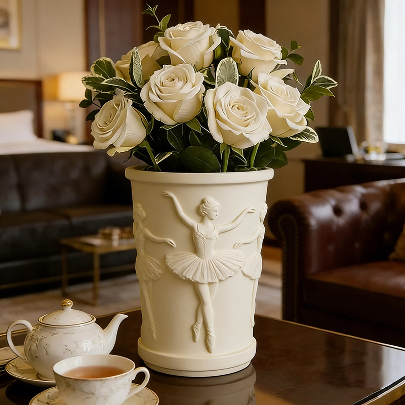 Personalized Multi-Color Ballerina Vase 3D Printed Ballet Dancer Sculpture Flower Pot Gift for Ballet Enthusiasts