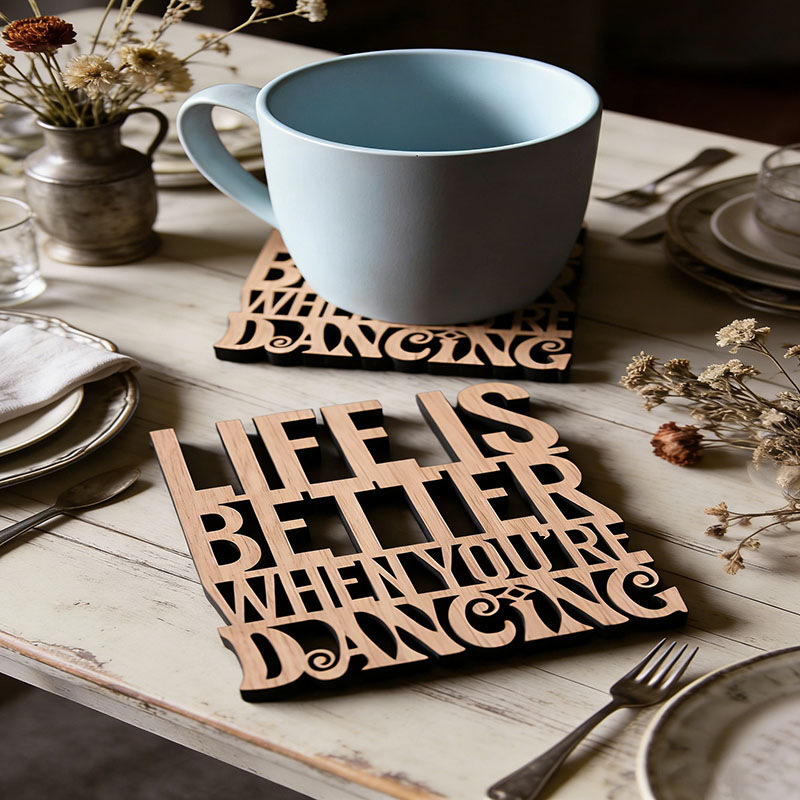 Personalized x1 Individual Life is Better When You're Dancing Coaster Perfect for Dancing Obsessives People Love to Dance Dancer Gifts Dance Coaster