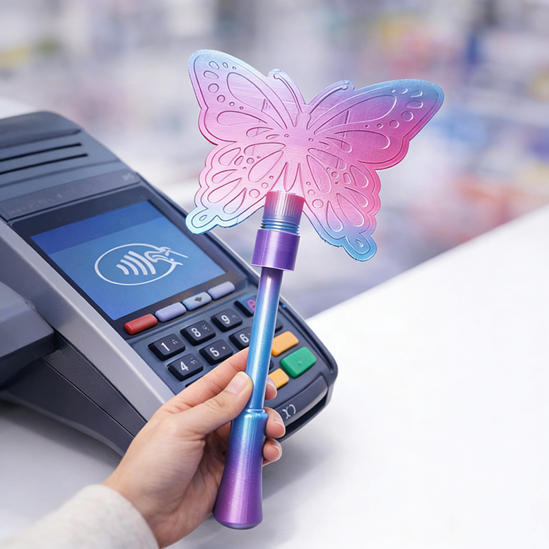 Personalized Butterfly Magic Wand Tap to Pay