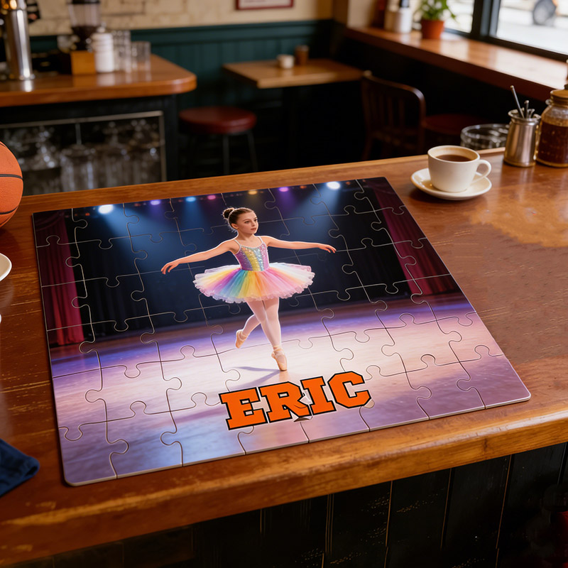 Personalized Ballet Girl Puzzles Custom with Photos and Names Perfect Gift for Kids Ballet Dancers and Teacher