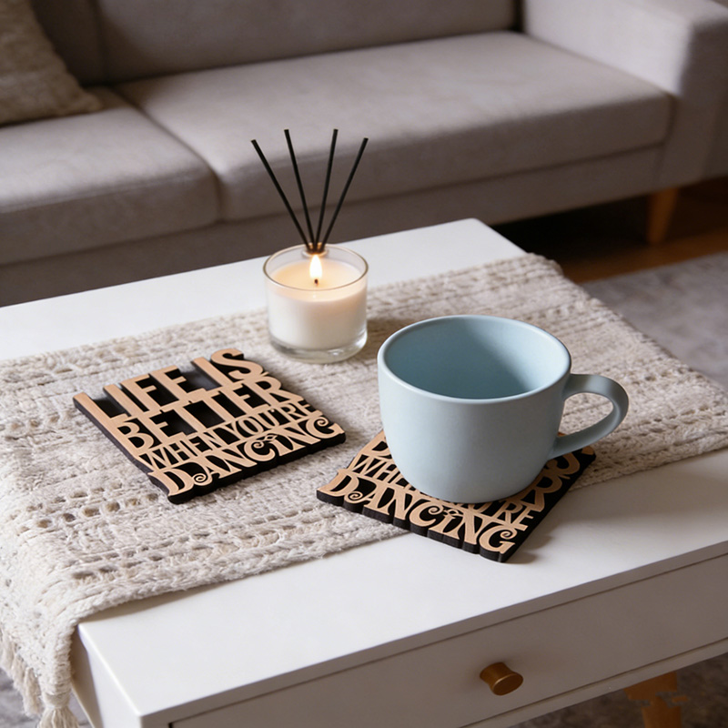 Personalized x1 Individual Life is Better When You're Dancing Coaster Perfect for Dancing Obsessives People Love to Dance Dancer Gifts Dance Coaster