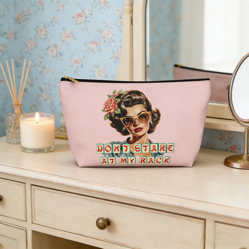 Personalized Mahjong Tile Pouch Funny 'Don't Stare At My Rack' Tile Bag Player Birthday Gift Mah Jongg Game Lover Gift Mahj Money Coin Winnings Bag