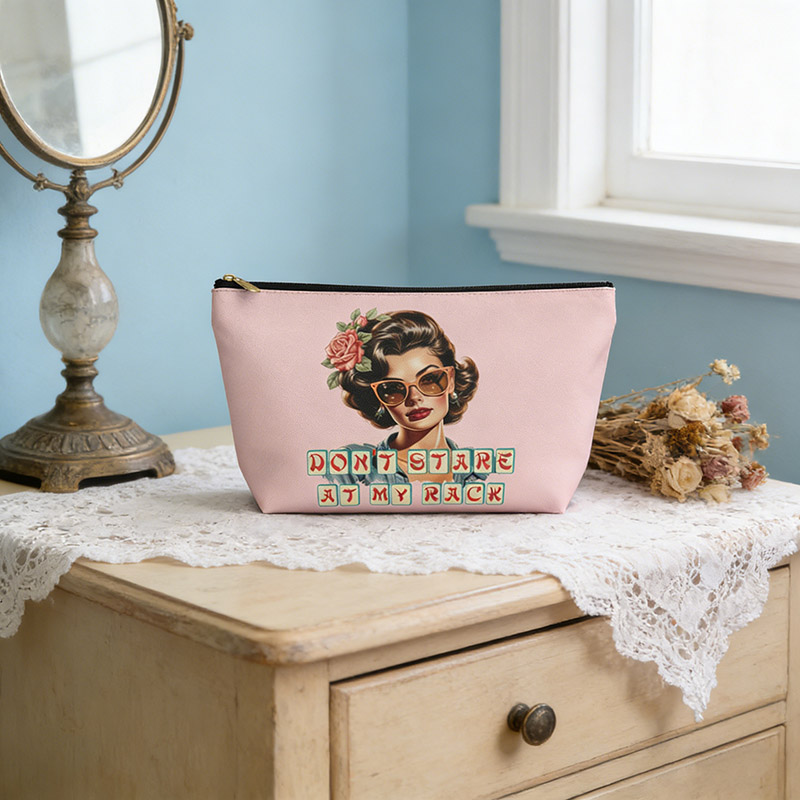 Personalized Mahjong Tile Pouch Funny 'Don't Stare At My Rack' Tile Bag Player Birthday Gift Mah Jongg Game Lover Gift Mahj Money Coin Winnings Bag