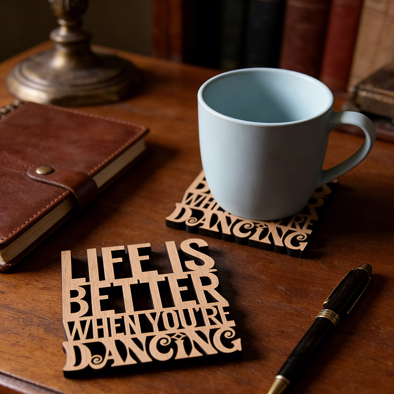 Personalized x1 Individual Life is Better When You're Dancing Coaster Perfect for Dancing Obsessives People Love to Dance Dancer Gifts Dance Coaster