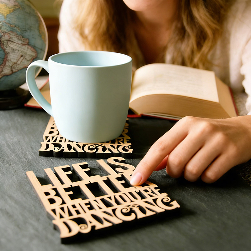 Personalized x1 Individual Life is Better When You're Dancing Coaster Perfect for Dancing Obsessives People Love to Dance Dancer Gifts Dance Coaster