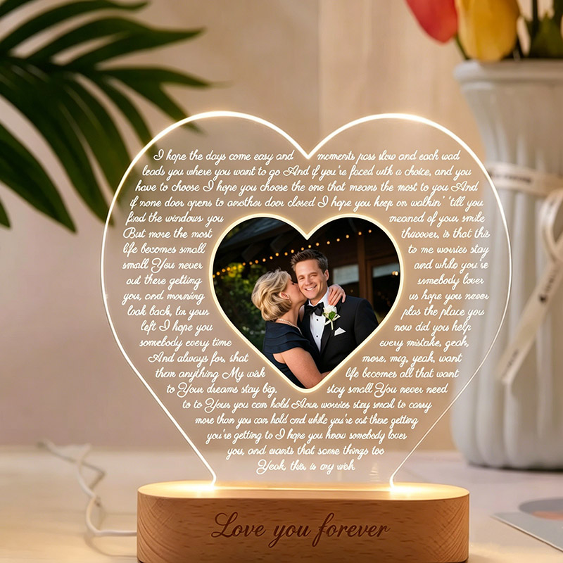 Personalized First Dance Lyrics Night Lights Mother Son Dance Lyric Night Lights Valentines Day Mothers Day Weddings Anniversaries Gift Idea for Family