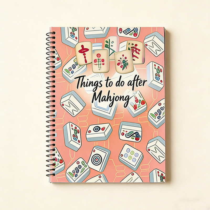 Personalized Mahjong Notebook Things to Do After Mahjong Notebook for Mahjong Players Gift for Tile Game Lovers Funny Mahjong Themed Gift