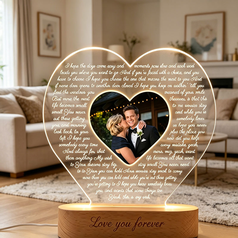 Personalized First Dance Lyrics Night Lights Mother Son Dance Lyric Night Lights Valentines Day Mothers Day Weddings Anniversaries Gift Idea for Family