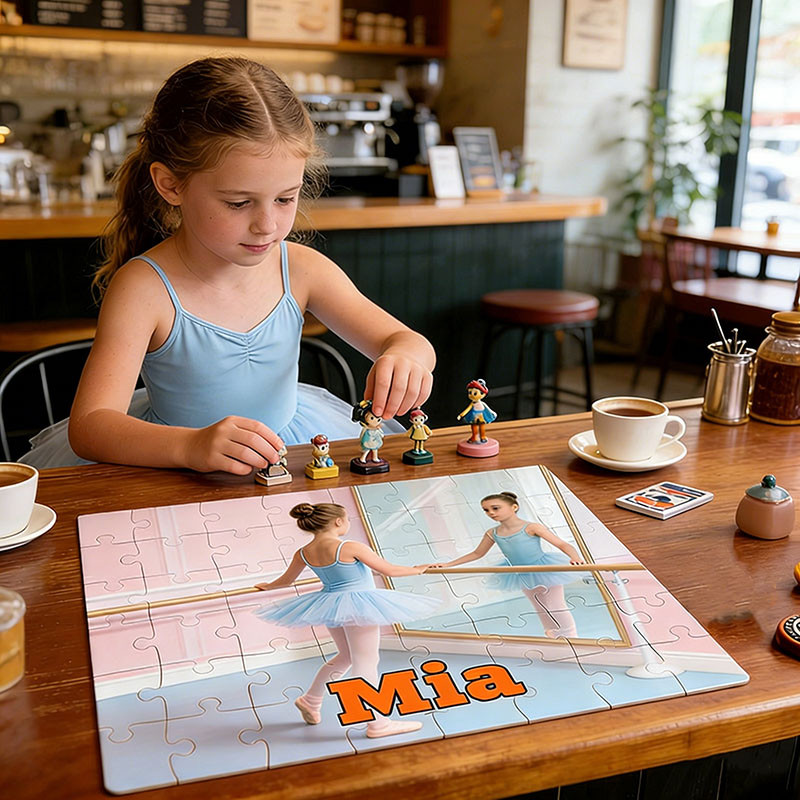 Personalized Ballet Girl Puzzles Custom with Photos and Names Perfect Gift for Kids Ballet Dancers and Dance Teachers
