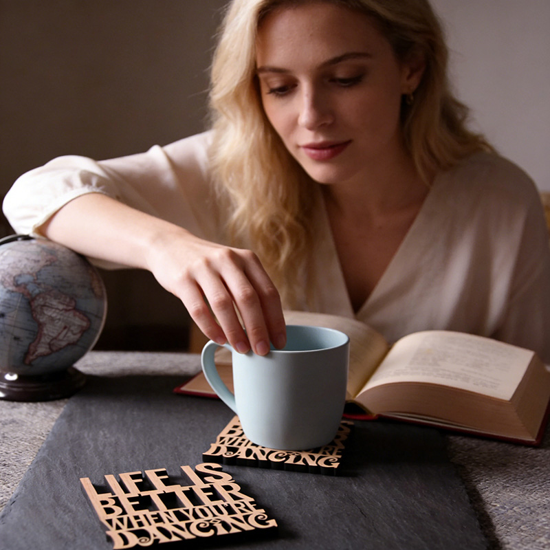 Personalized x1 Individual Life is Better When You're Dancing Coaster Perfect for Dancing Obsessives People Love to Dance Dancer Gifts Dance Coaster