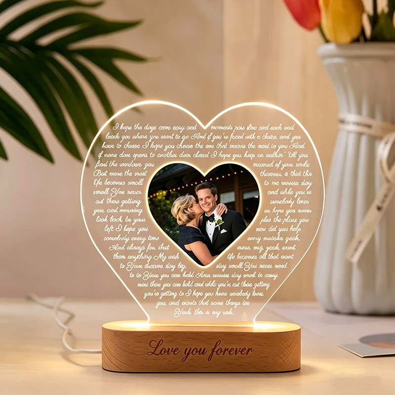 Personalized First Dance Lyrics Night Lights Mother Son Dance Lyric Night Lights Valentines Day Mothers Day Weddings Anniversaries Gift Idea for Family