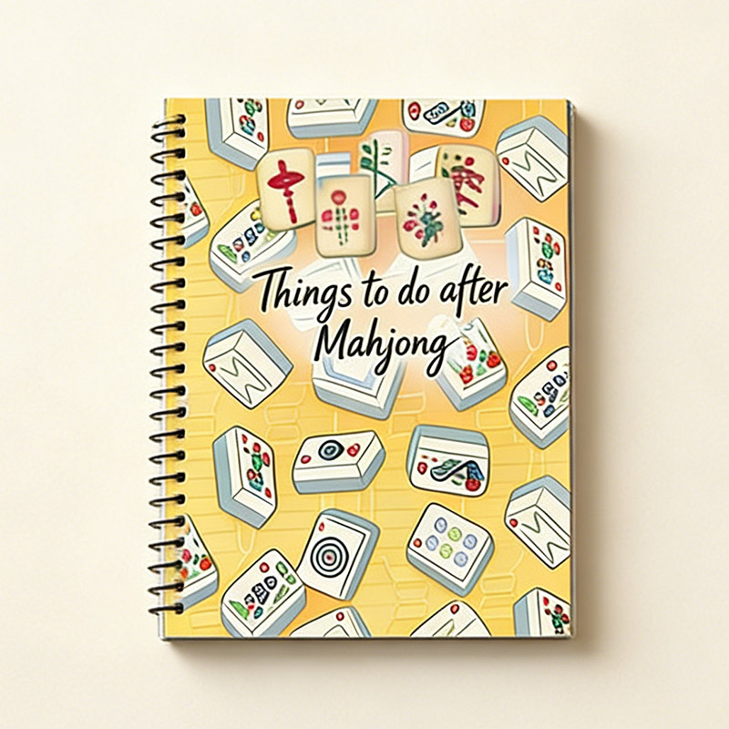 Personalized Mahjong Notebook Things to Do After Mahjong Notebook for Mahjong Players Gift for Tile Game Lovers Funny Mahjong Themed Gift