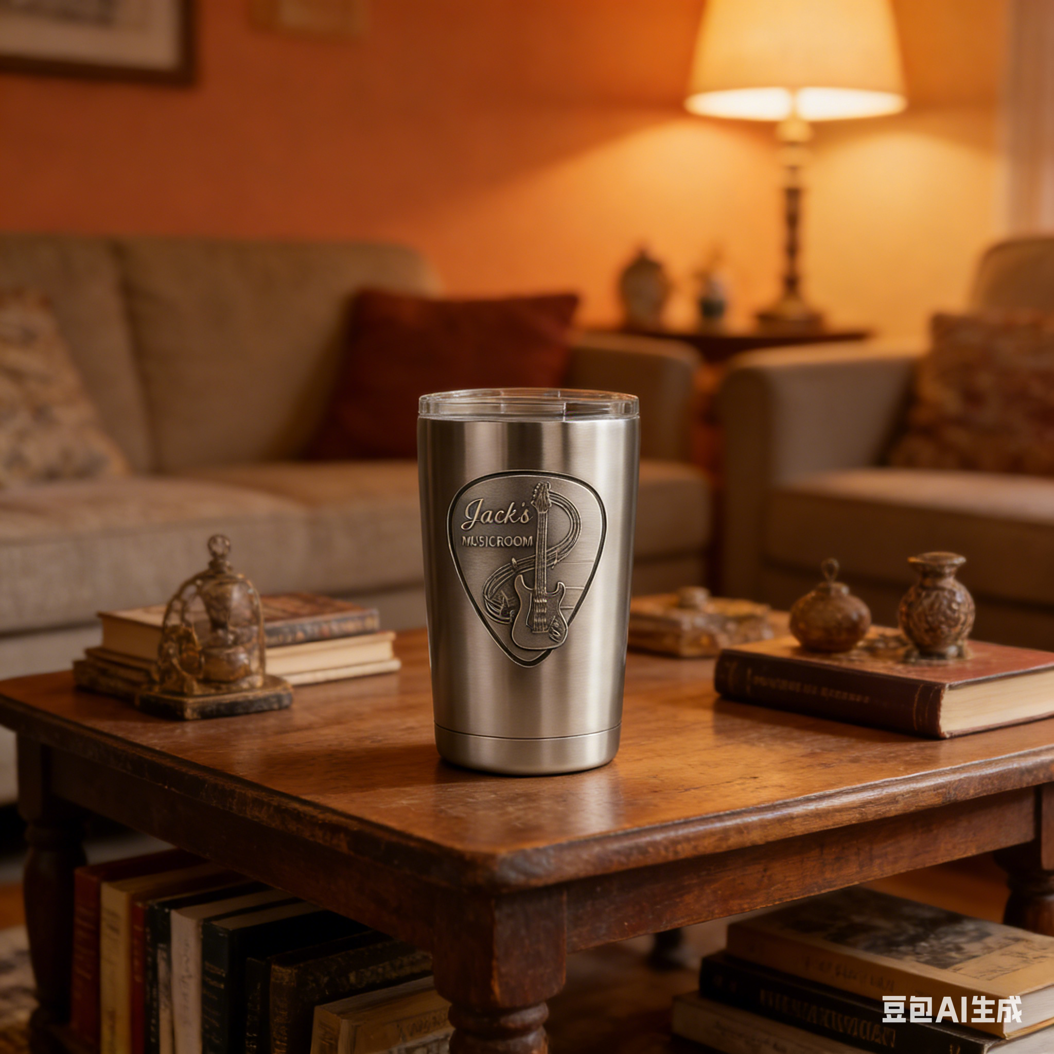 Personalized Guitar Pick Music Stainless Steel Tumbler Custom Text Gift for Guitarists Band Members Music Studio for Performances Birthdays Holiday Parties