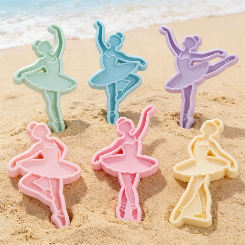 Personalized Multi-color Ballet Dancer 3D Printed Sand Mold Beach Vacation Essentials Play Birthday Gift for Family Kids