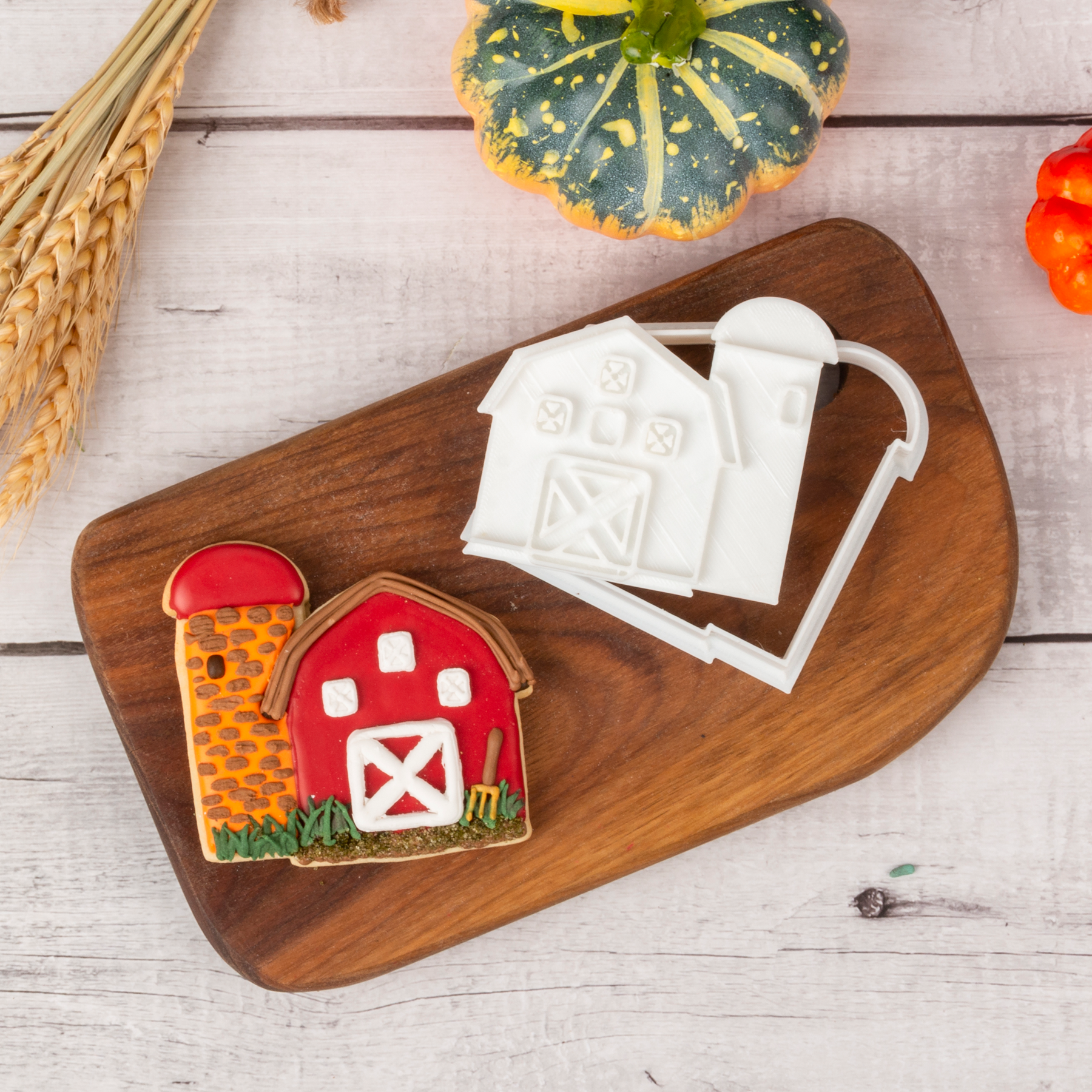 Cow Sheep Rooster Hen Chickens Rabbit Goose Cookie Cutters Cookie Stamp Cookie Molds Home Cookie Cutters
