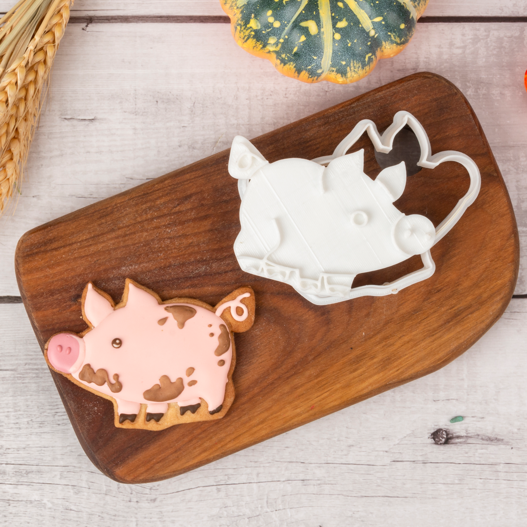Cow Sheep Rooster Hen Chickens Rabbit Goose Cookie Cutters Cookie Stamp Cookie Molds Home Cookie Cutters