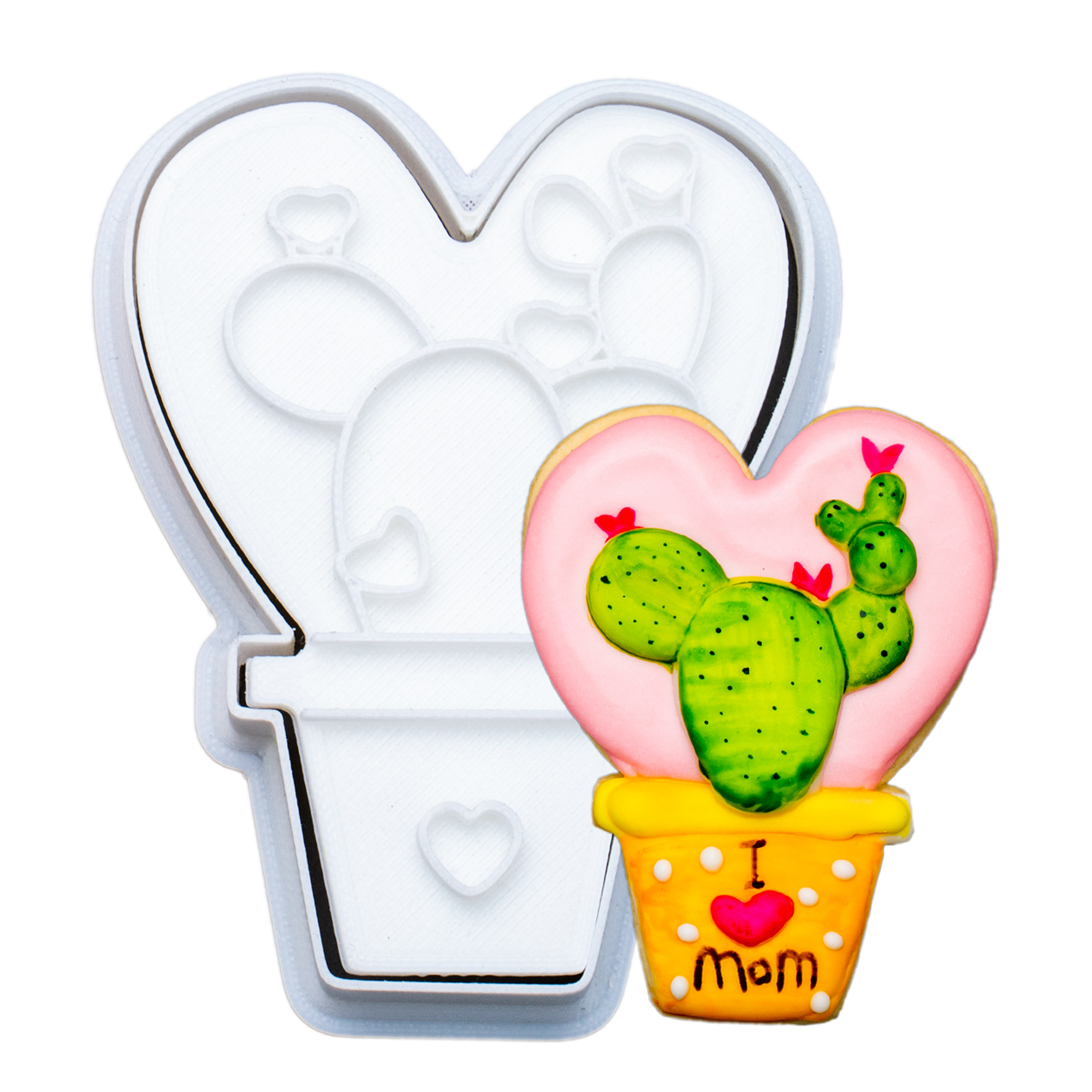 Mother's Day Cookie Cutters Cookie Stamp Cookie Molds Home Cookie Cutters Gift for Mom