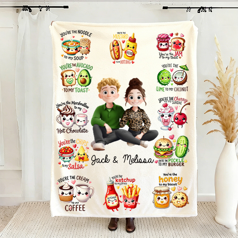 Personalized Couple You are My XXX Blanket Cartoon Couple Blanket 