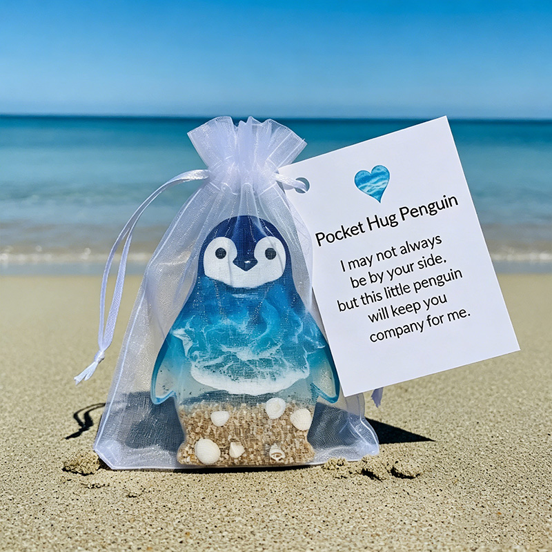 Ocean-themed Dachshund Ornament Pocket Hug Gift Long-Distance Relationship Gift Highland Cow Owl Dolphin Ornament