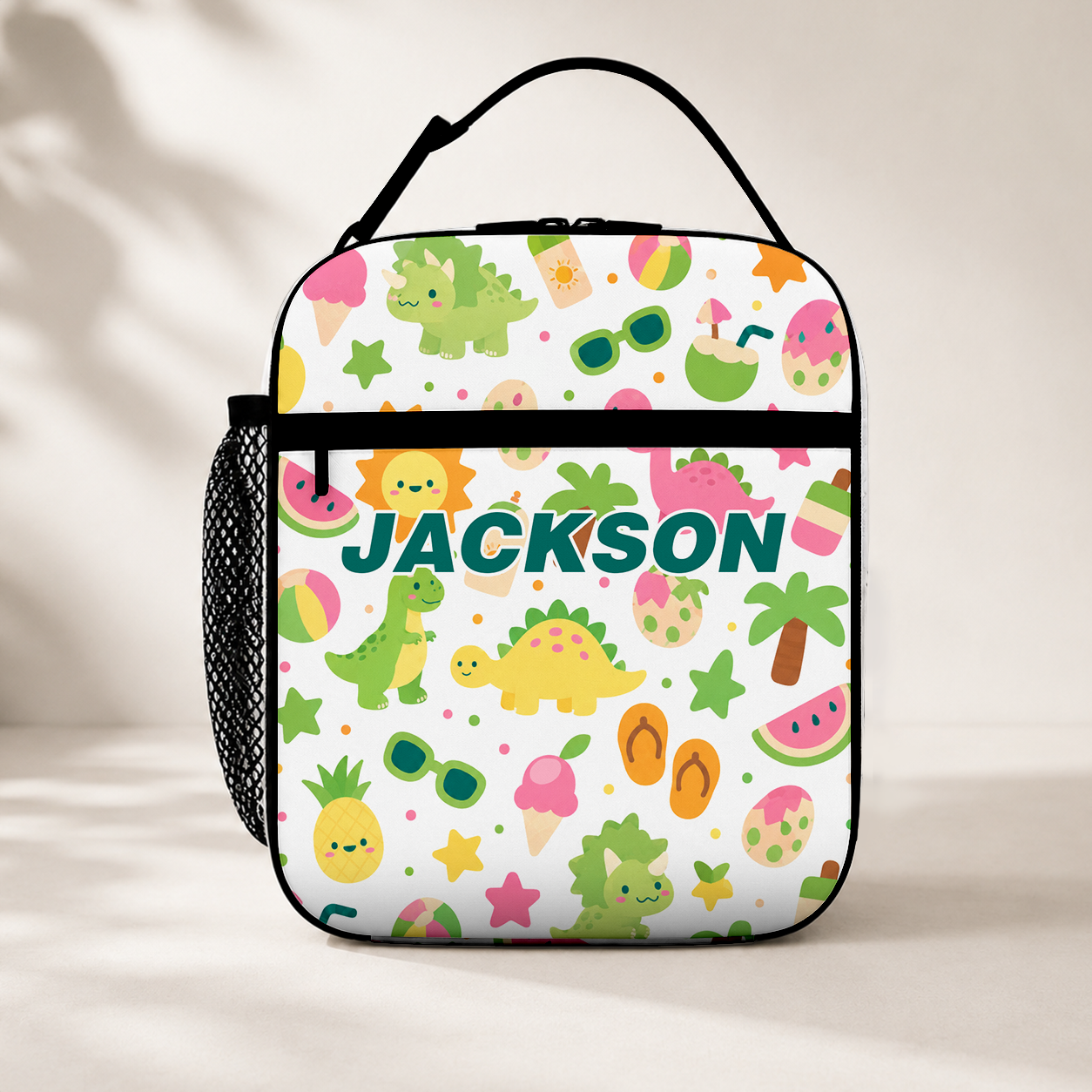 Personalized Cute Fruit And Vegetable Characters Healthy Food Kids Back To School Insulated Reusable Snack Lunch Bag