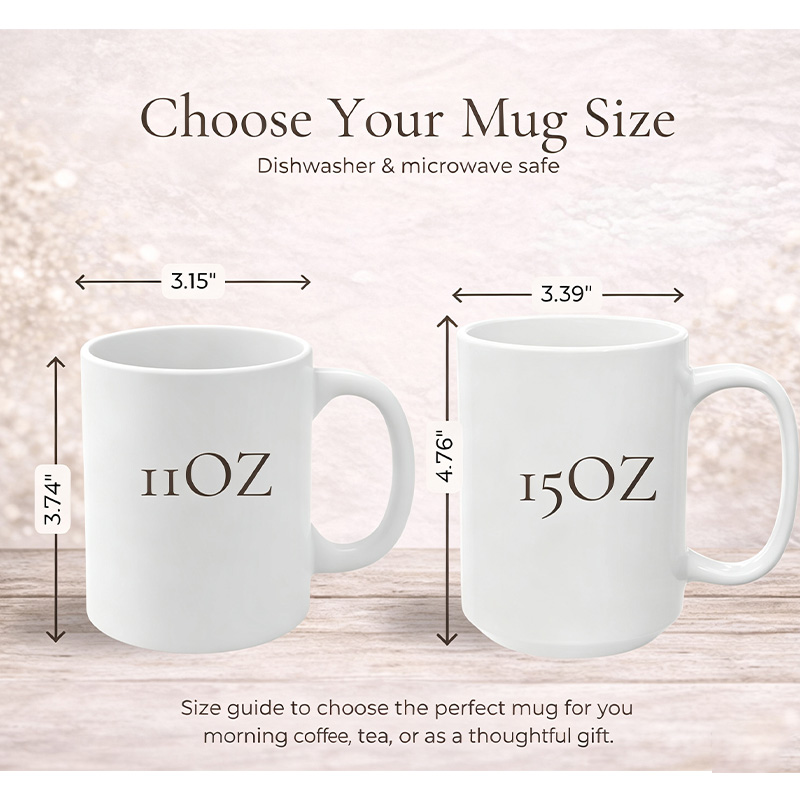 Personalized Watercolor Couple Photo Mug Stripe Custom Picture Coffee Cup Gift For Husband Wife Anniversary Valentine’s Day Gift for Her