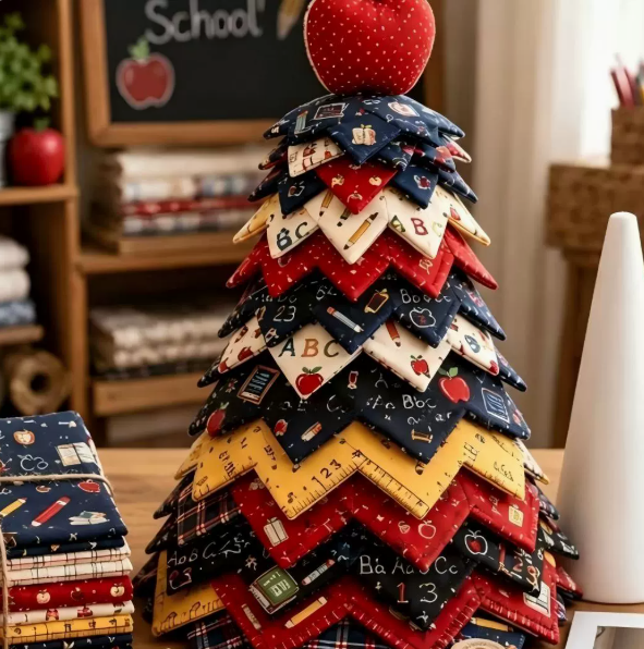 Patchwork Tree Quilt Kit - DIY Tabletop Craft, Seasonal Home Decor, Halloween Christmas Autumn