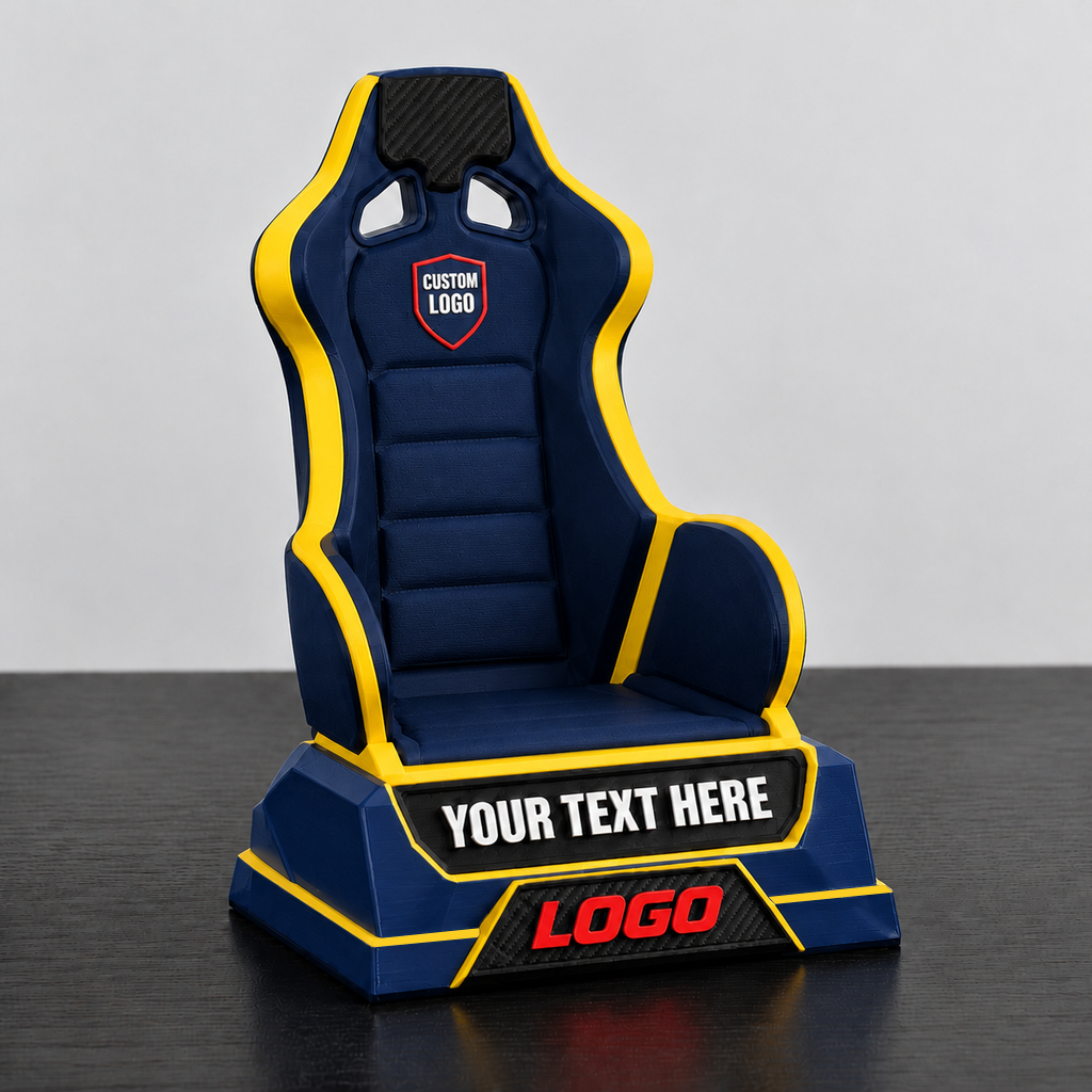 Formula 1 Racing Seat Style Card Display Stand, Compatible with Standard PSA Graded Slabs & Racing Trading Cards