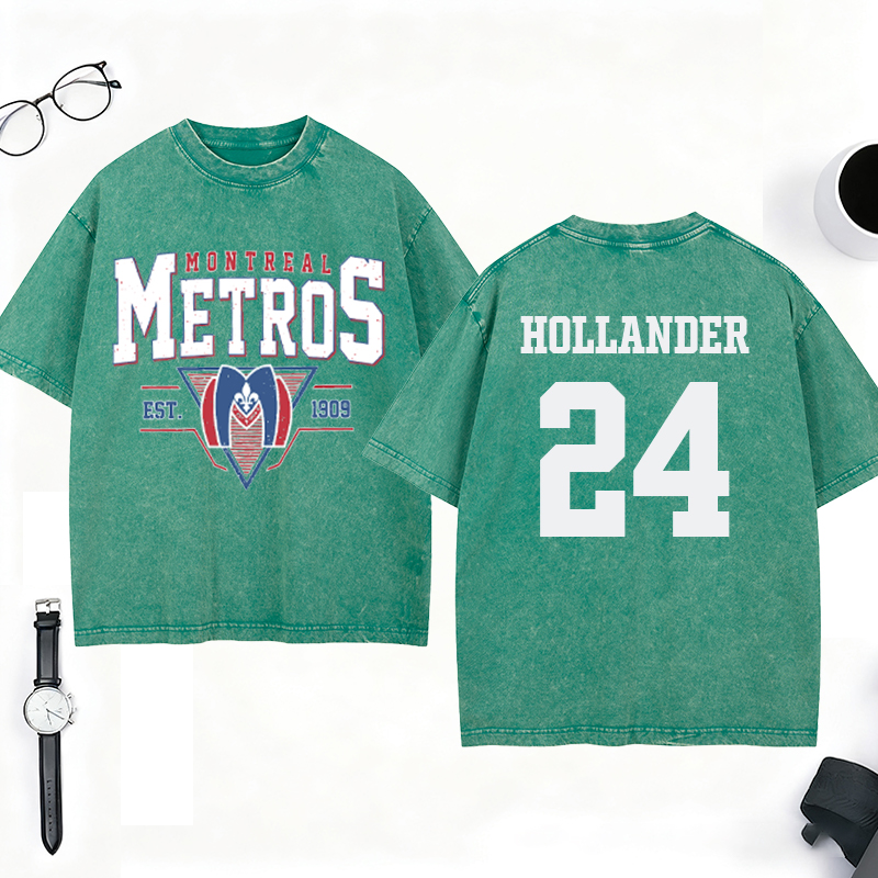 Personalized Montreal Metros 1909 Hockey Washed T-Shirt for Ice Hockey Lovers
