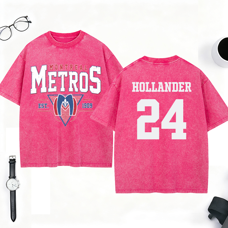 Personalized Montreal Metros 1909 Hockey Washed T-Shirt for Ice Hockey Lovers