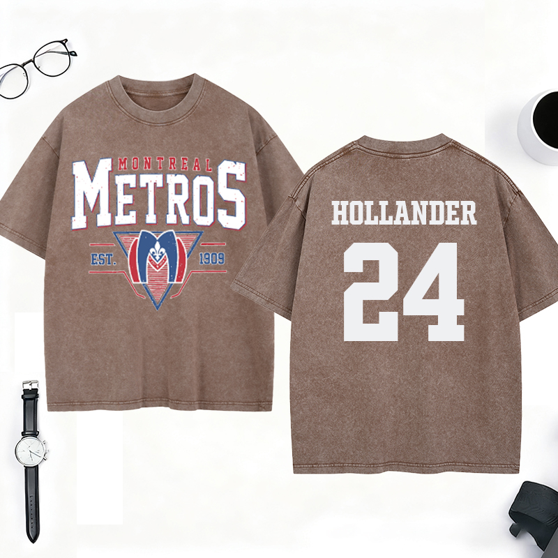 Personalized Montreal Metros 1909 Hockey Washed T-Shirt for Ice Hockey Lovers