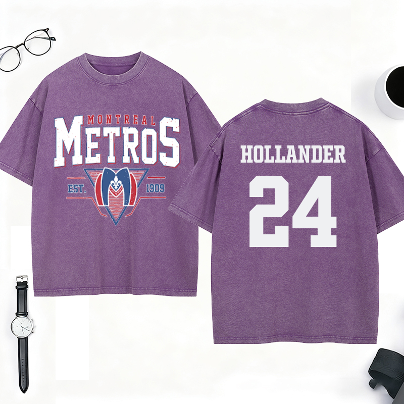 Personalized Montreal Metros 1909 Hockey Washed T-Shirt for Ice Hockey Lovers