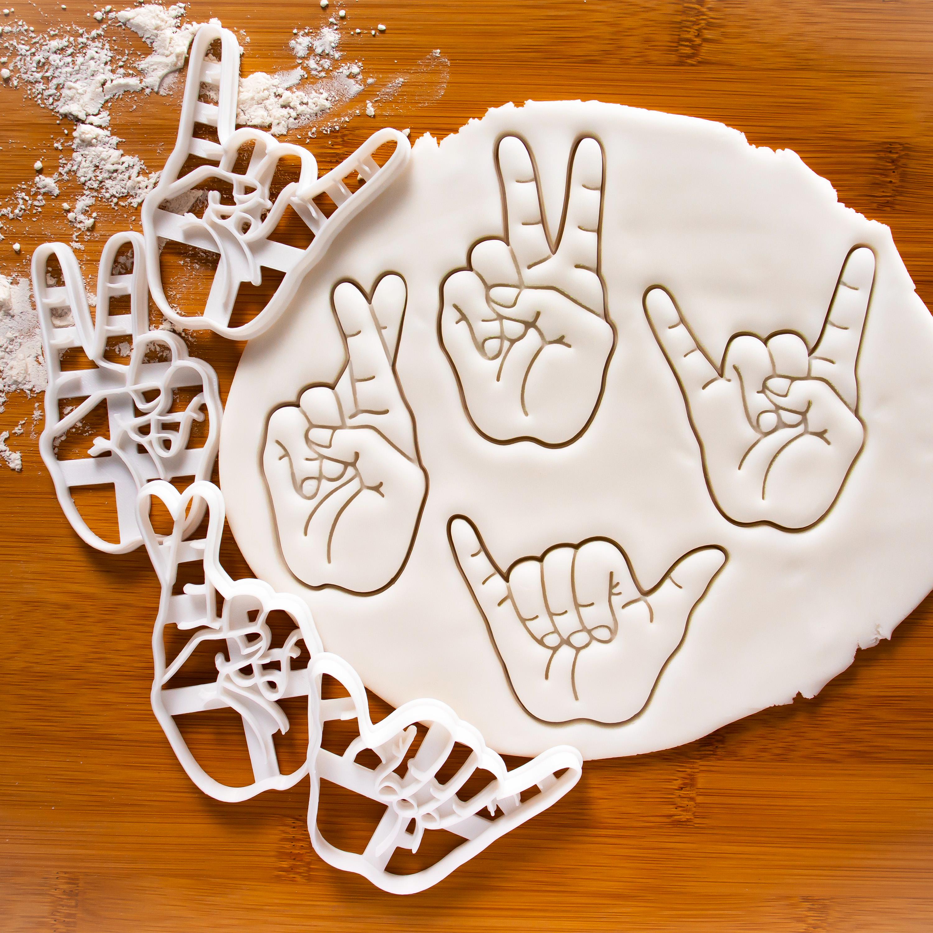 Personalized Funny Fingers Cookie Cutter