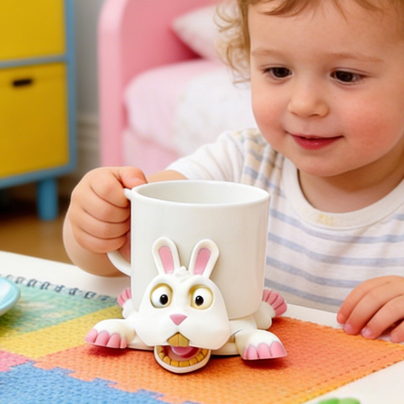 Playful Bunny Shaped Adorable Drink Accessory Cup Holder 3d Printing