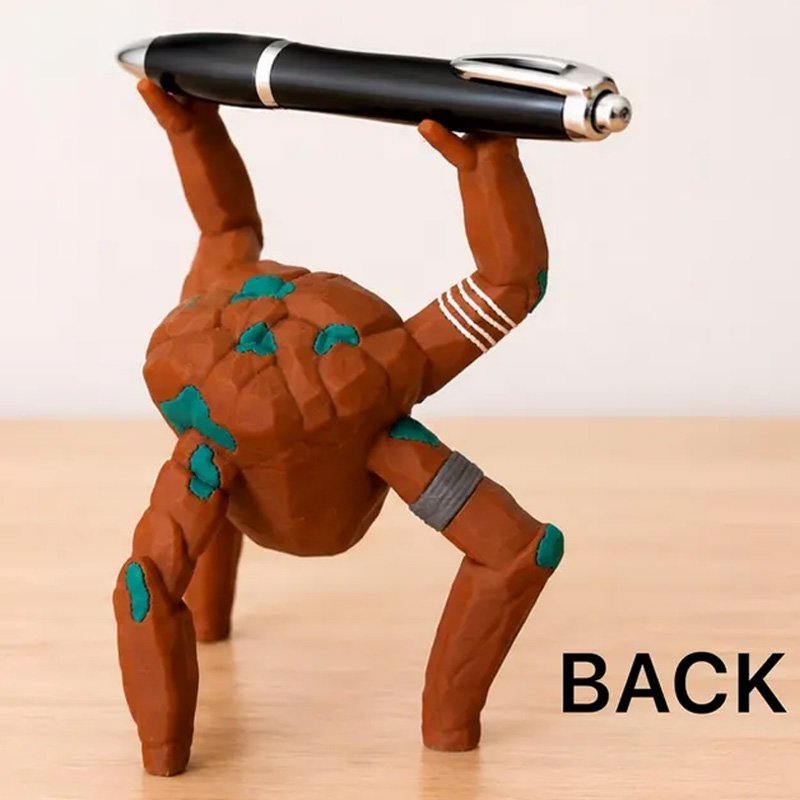Personalized Funny Desk Buddy Clay Style Geek Office Gift Quirky Pen And Eyeglass Holder For Fans Rocky Figurine 3D Printed Movie Authentic Glasses