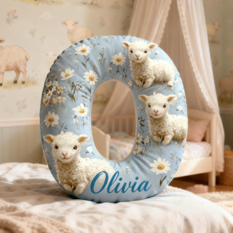 Personalized Retro Little Sheep Graphic 3D Print Pillow Birthday Gifts Funny Gifts 
