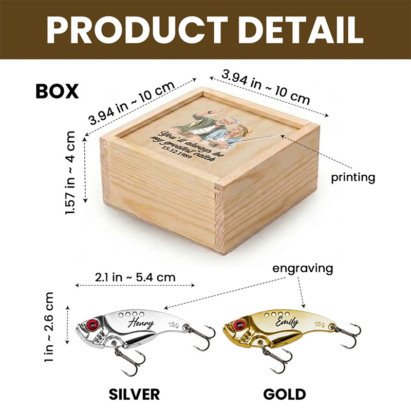 Personalized You Are My Greatest Catch Couple Custom Fishing Lure