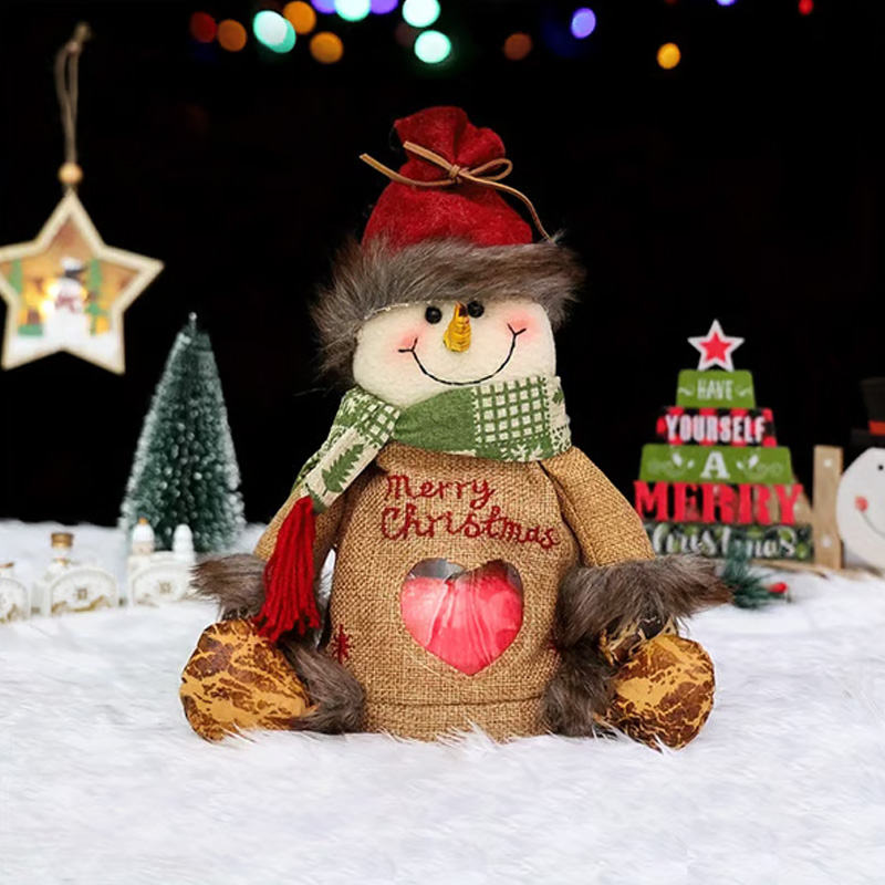 Christmas Gift Bag Holiday Stuffed Animal Cute Winter Decoration Gift Christmas Gift for Kids